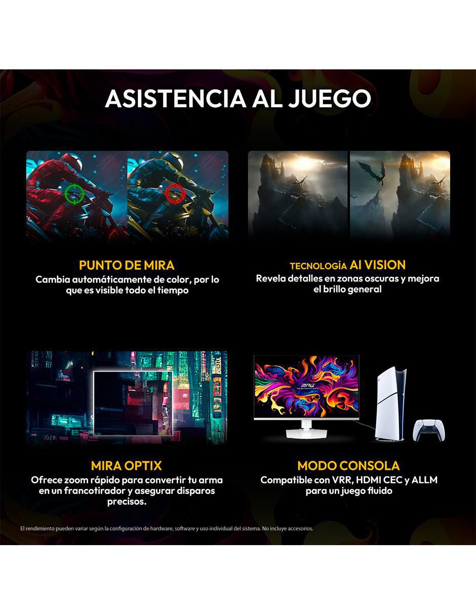 Monitor gamer MPG 321URXW QD-OLED Standard 4K/UHD 32 pulgadas 4