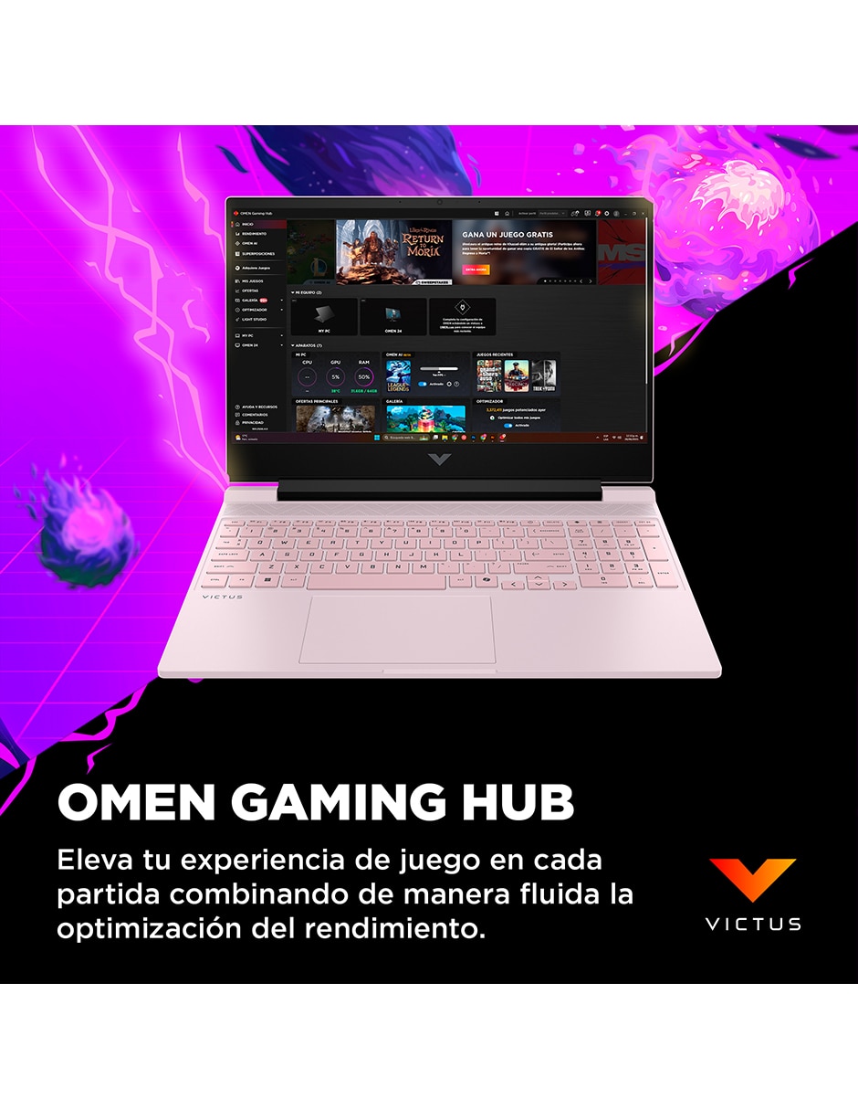 Laptop gamer Victus 15-fa2010la + HyperX Headset Cloud 15.6 pulgadas Full HD Intel Core i5 NVIDIA Geforce RTX 4050 16 GB RAM 512 GB SSD 12