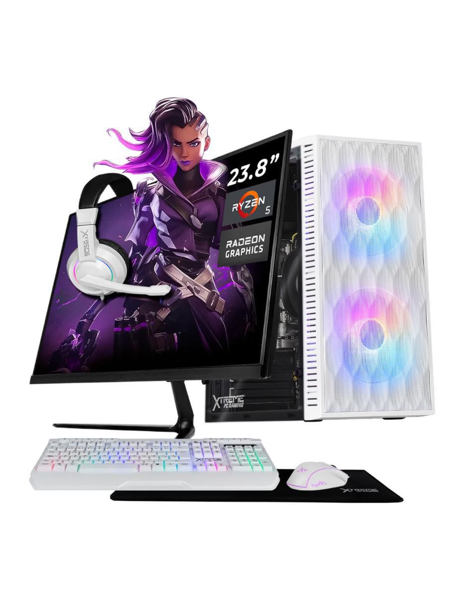 Computadora gamer XTPCR516GBVEGA11MFW 23.8 pulgadas Full HD AMD Ryzen 5 AMD Radeon Vega 11 16 GB RAM 1 TB SSD
