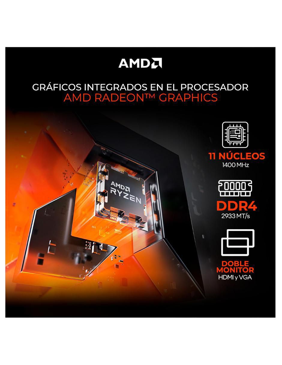 Computadora gamer XTPCR516GBVEGA11MFB 23.8 pulgadas Full HD AMD Ryzen 5 AMD Radeon Vega 11 16 GB RAM 1 TB SSD 14