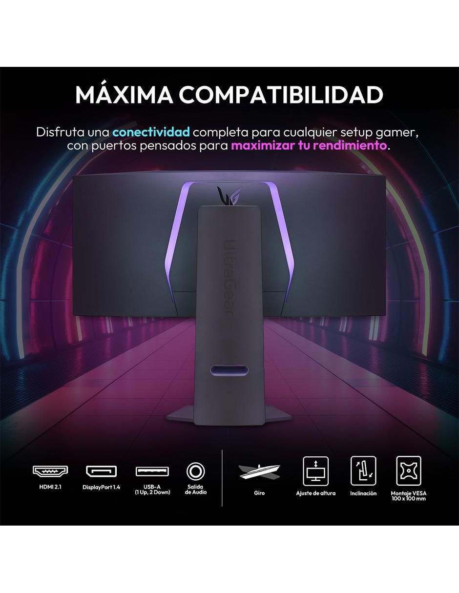 Monitor gamer Ultragear Standard UWQHD 34 pulgadas 34GS95QE 6