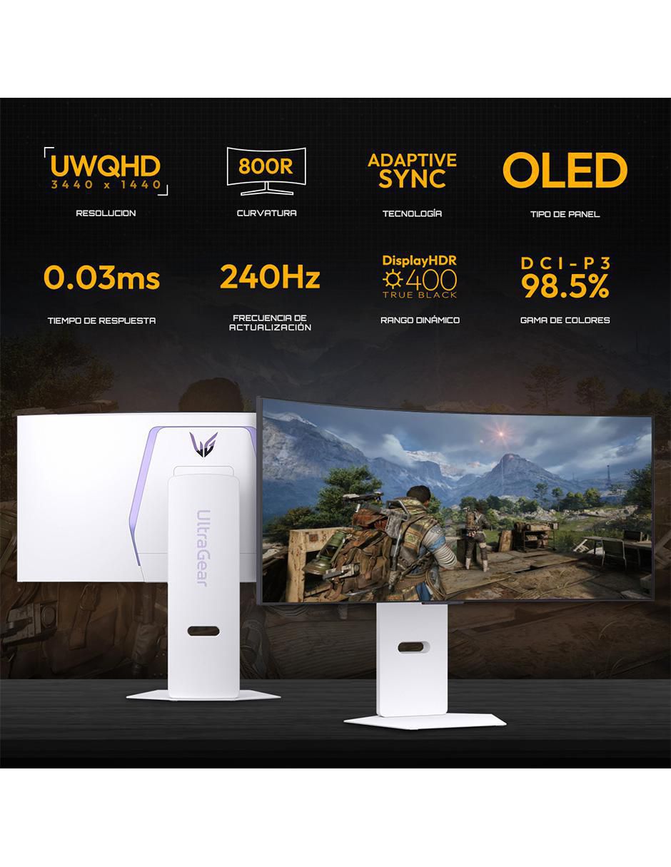 Monitor gamer Ultragear Standard UWQHD 34 pulgadas 34GX90SA-W 2
