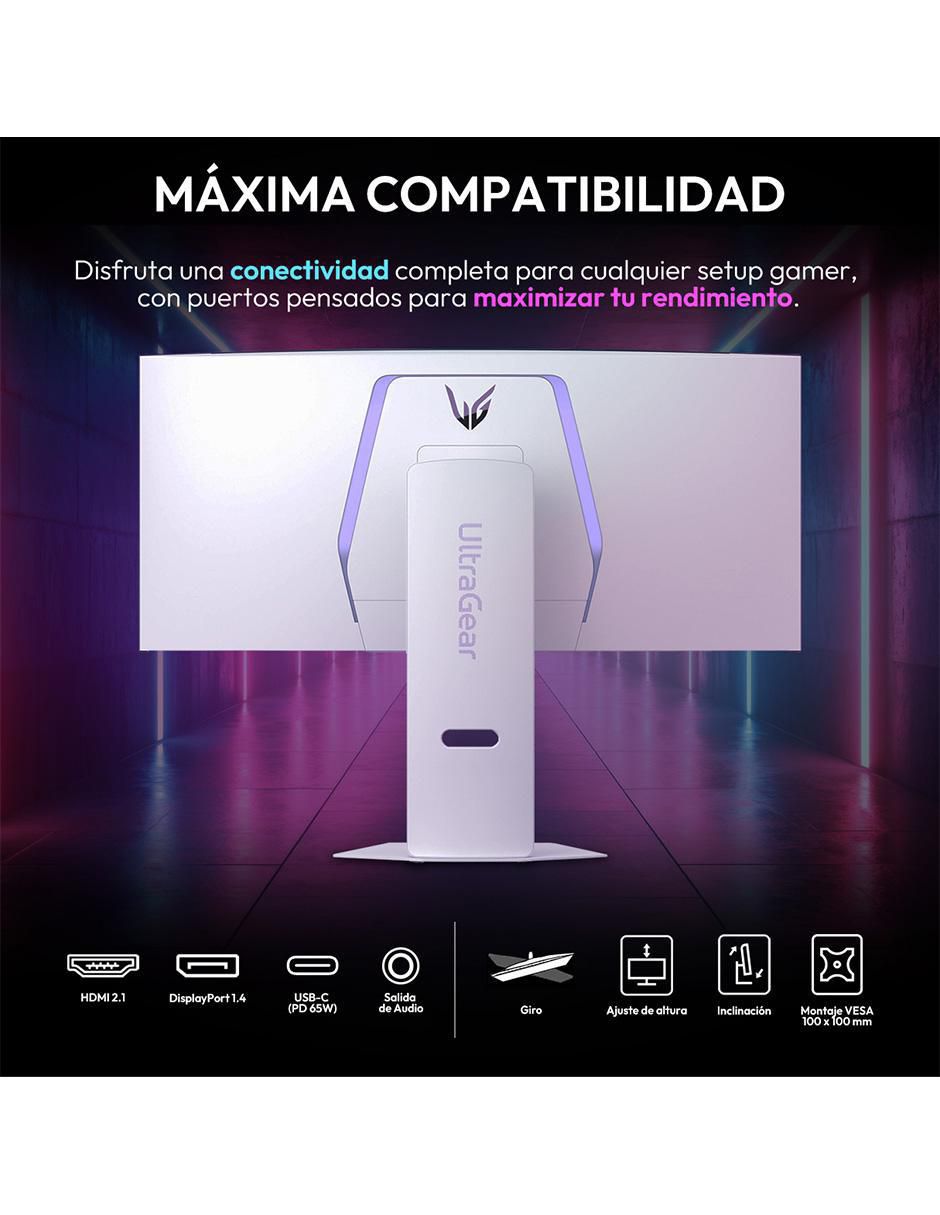 Monitor gamer Ultragear Standard UWQHD 34 pulgadas 34GX90SA-W 5