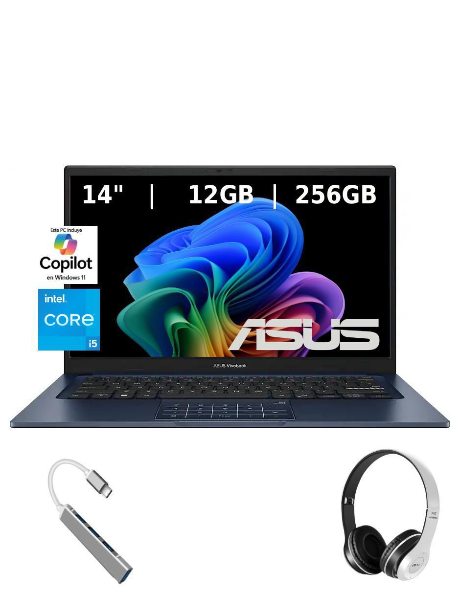 Laptop Vivobook 14 pulgadas Full HD Intel Core i5 Intel Iris Xe 12 GB RAM 512 GB SSD Laptop Vivobook 14 pulgadas Full HD Intel Core i5 Intel Iris Xe 12 GB RAM 512 GB SSD