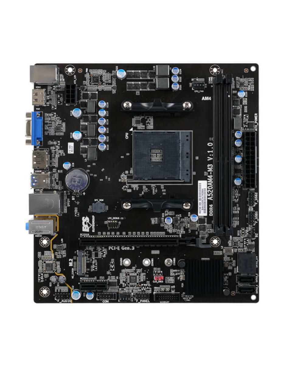 Tarjeta madre A520AM4-M3D compatible con procesador AMD 2