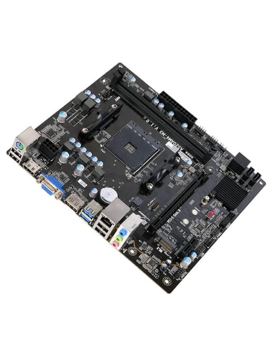 Tarjeta madre A520AM4-M3D compatible con procesador AMD 3