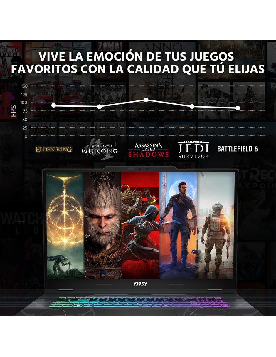 Laptop gamer Cyborg 17 17.3 pulgadas Full HD Intel Core 7 240H NVIDIA GeForce RTX 5060 16 GB RAM 1 TB SSD 9
