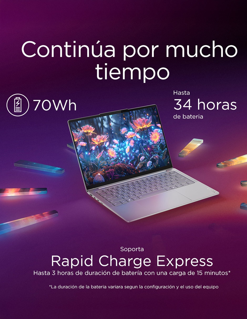 Laptop thin & light 83JX0005LM 14 pulgadas WQXGA Intel Core Ultra 5 Integradas 32 GB RAM 512 GB SSD 27