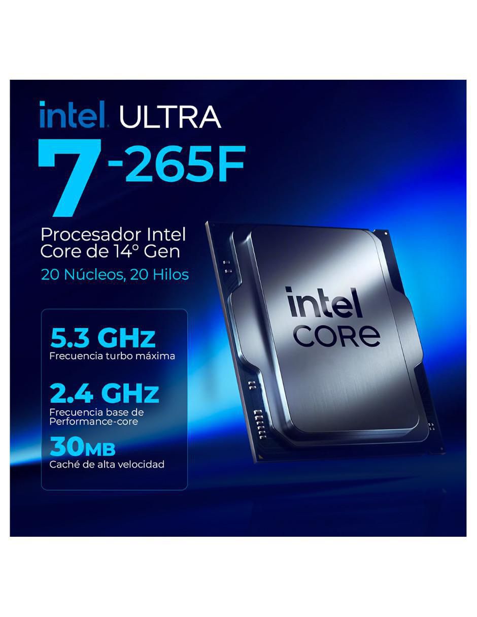 Computadora gamer XTPCU732GB55060TIMAE 32 pulgadas QHD Intel core ultra 7 NVIDIA GeForce RTX 5060 Ti 32 GB RAM 1 TB SSD 6