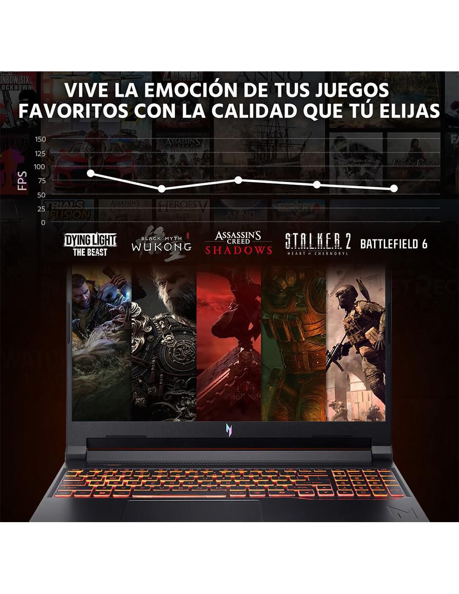 Laptop gamer Nitro V 16 pulgadas Full HD+ AMD Ryzen 5 NVIDIA GeForce RTX 5050 24 GB RAM 1 TB SSD 5