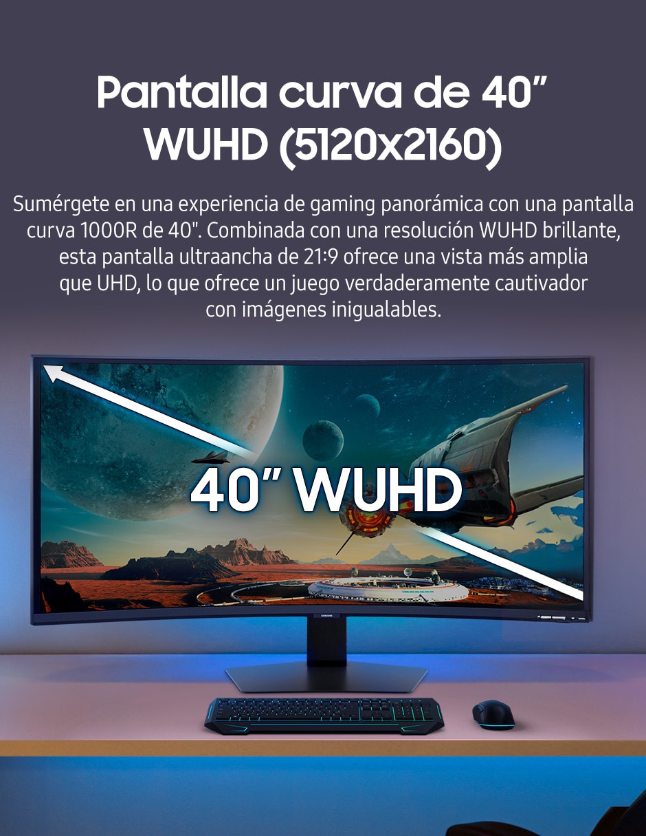 Monitor gamer VA UWQHD 40 pulgadas LS40FG750ELXZX 8