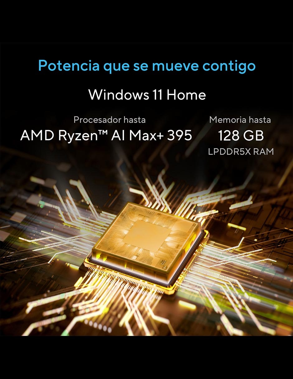 Laptop touch HN7306EAC-LX044W 13.3 pulgadas 3K AMD Ryzen AI Max+ 395 AMD Radeon Graphics 128 GB RAM 1 TB SSD 6