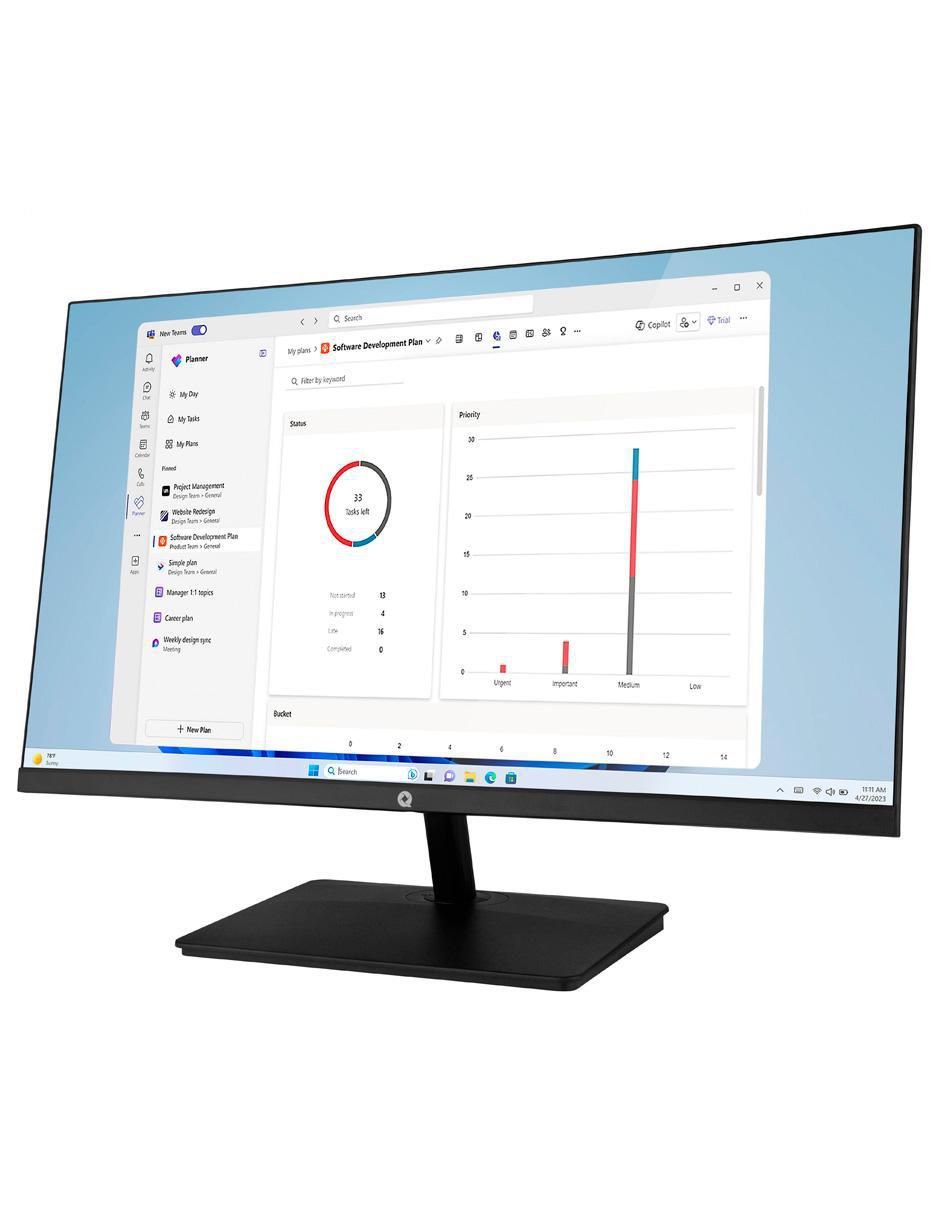 Monitor prolite 22 flexiview100 va full hd 21.5 pulgadas qmf 15