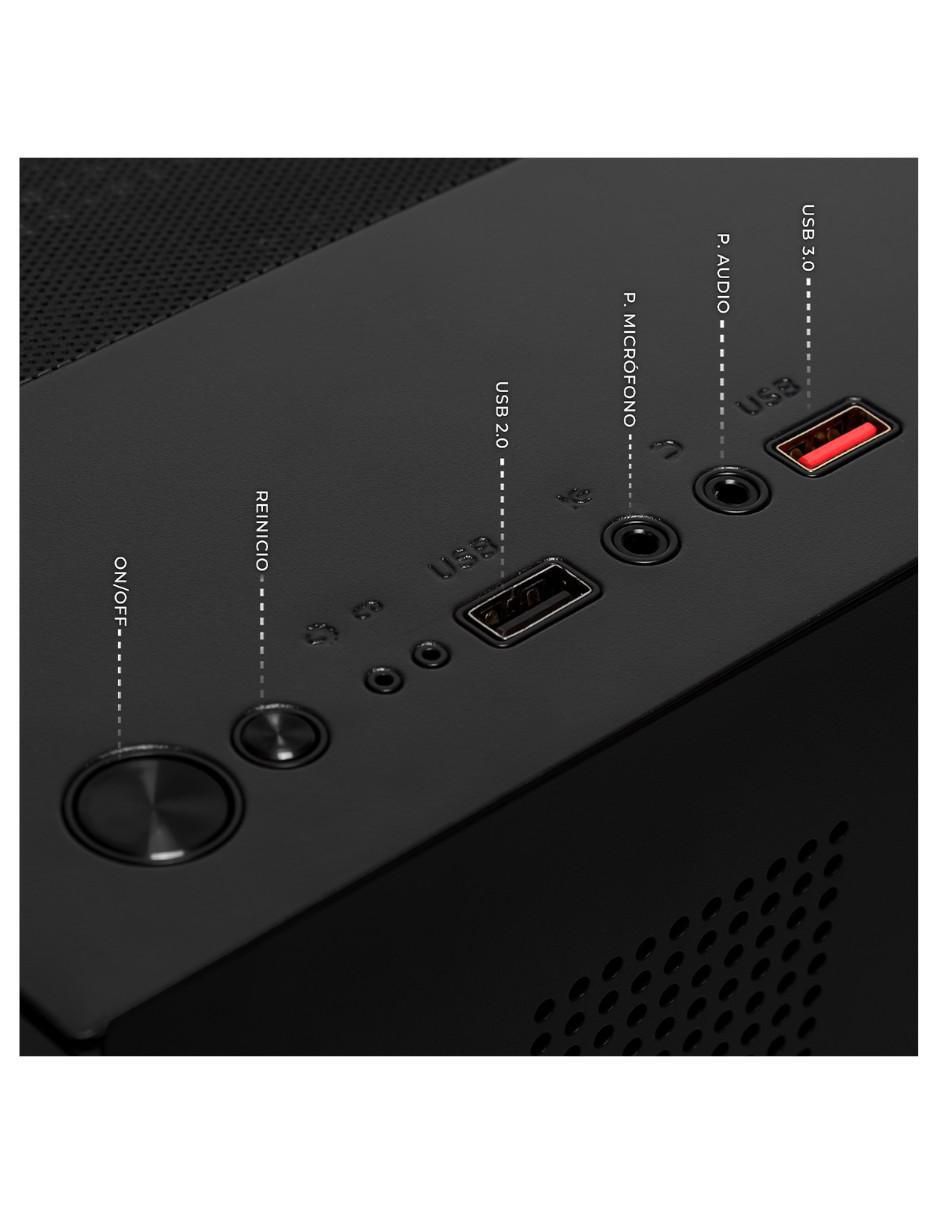Computadora gamer XTBRR516GBVEGA11MTGB 24 pulgadas Full HD AMD Ryzen 5 AMD Radeon Vega 11 16 GB RAM 500 GB SSD 3