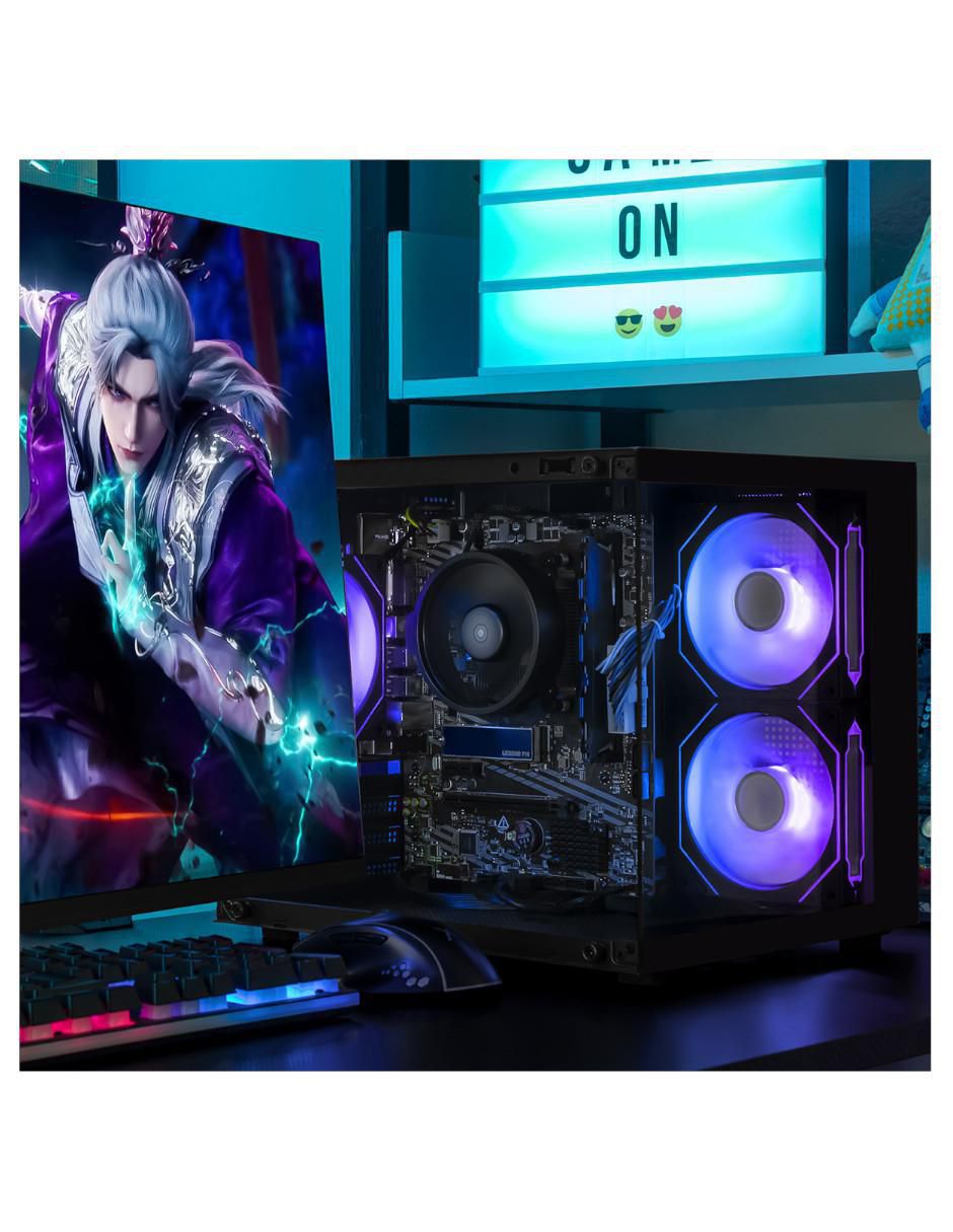 Computadora gamer XTBRR516GBVEGA11MTGB 24 pulgadas Full HD AMD Ryzen 5 AMD Radeon Vega 11 16 GB RAM 500 GB SSD 4