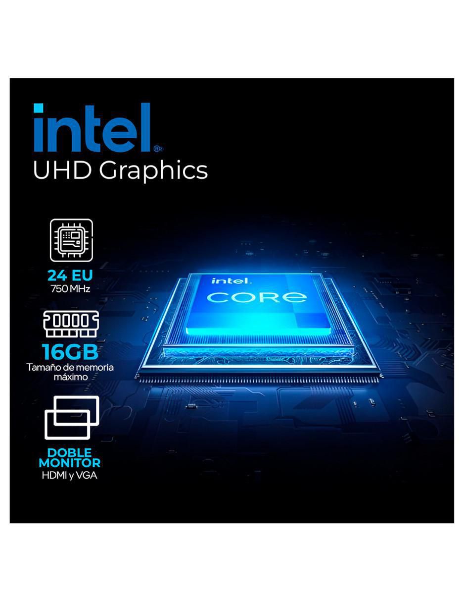 Computadora de escritorio Intel N100 Intel UHD Graphics 16 GB RAM 256 GB SSD 7
