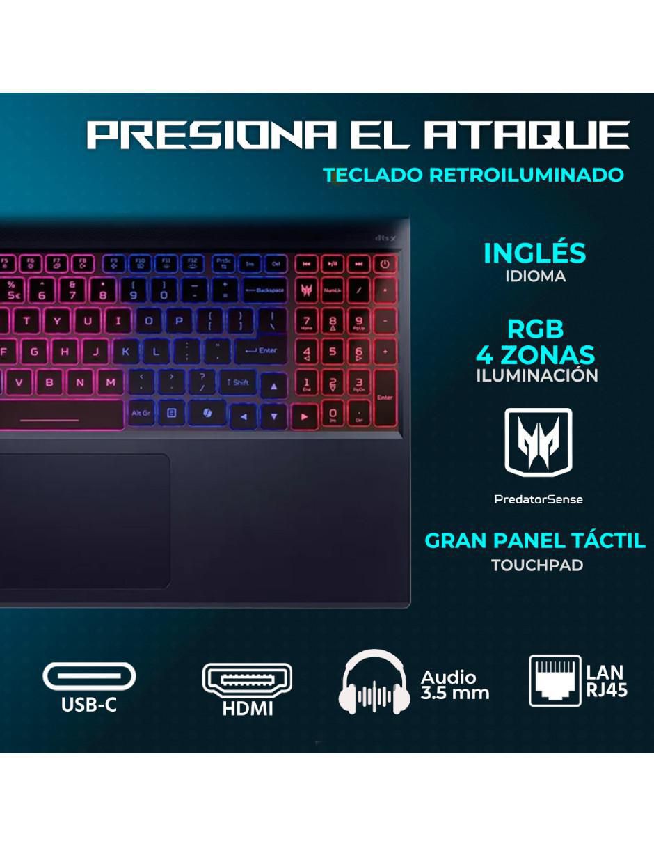 Laptop gamer Predator Helios Neo 16S 16 pulgadas WQXGA Intel core ultra 9 NVIDIA GeForce RTX 5070 ti 32 GB RAM 1 TB SSD 3