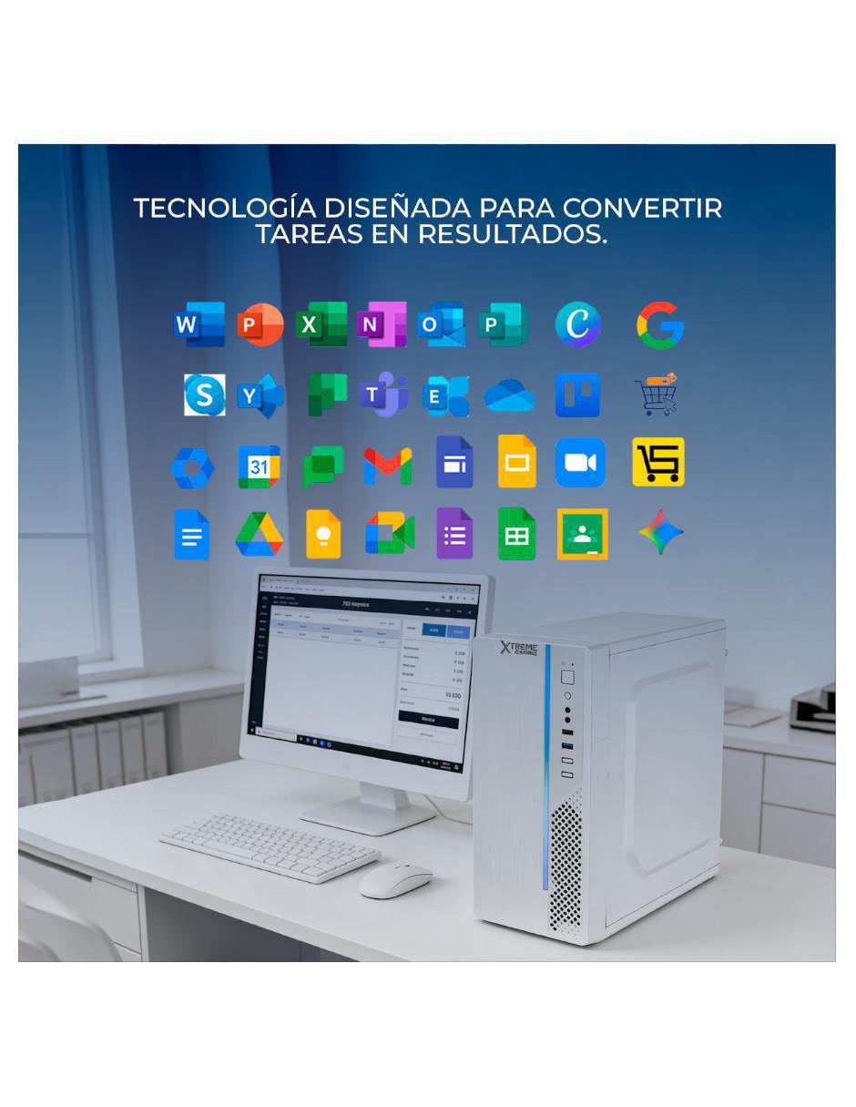 Computadora de escritorio XTPCN116GBHD600UW Intel N100 Intel UHD Graphics 16 GB RAM 500 GB SSD 9