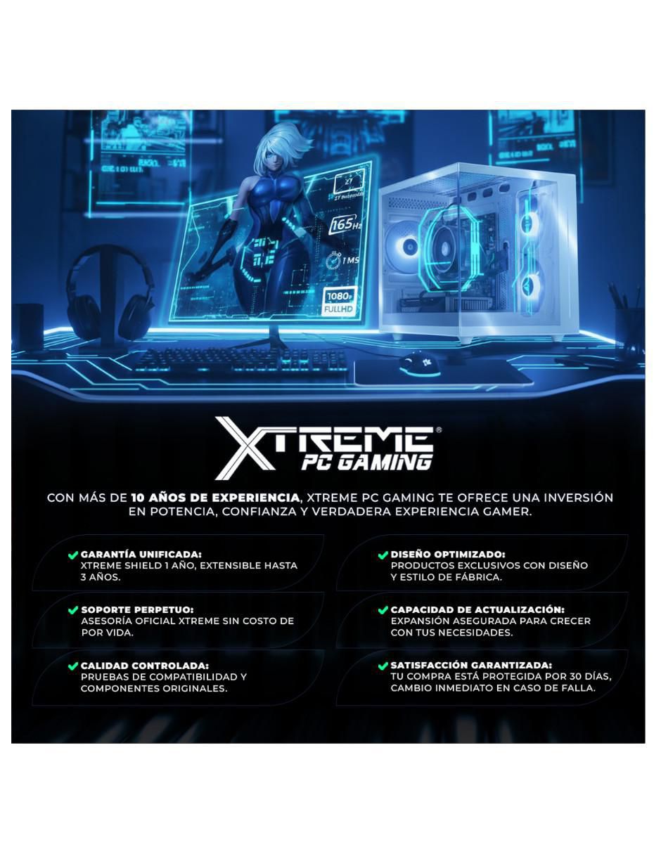 Computadora gamer XTMSIR932GB55070TI110R AMD Ryzen 9 NVIDIA GeForce RTX 5070 TI 32 GB RAM 1 TB SSD 8