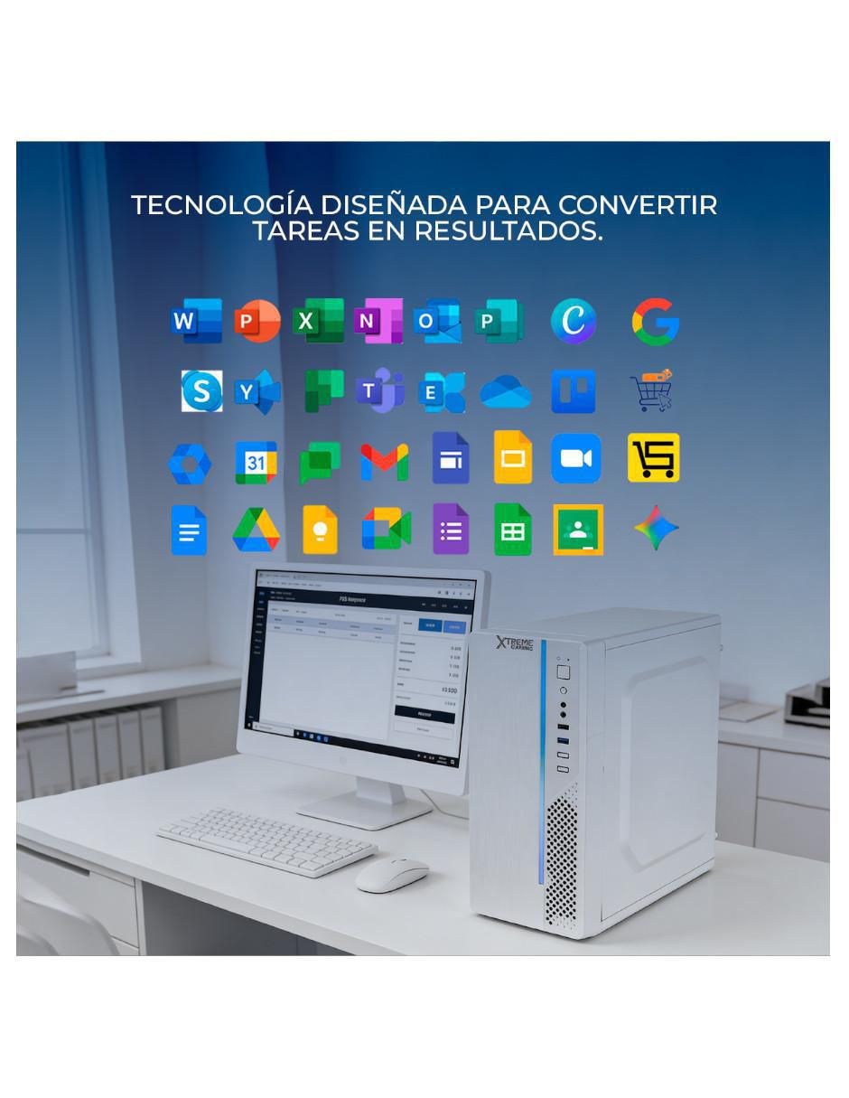 Computadora de escritorio XTPCN116GBHD600MUW Intel N100 Intel UHD Graphics 16 GB RAM 500 GB SSD 9