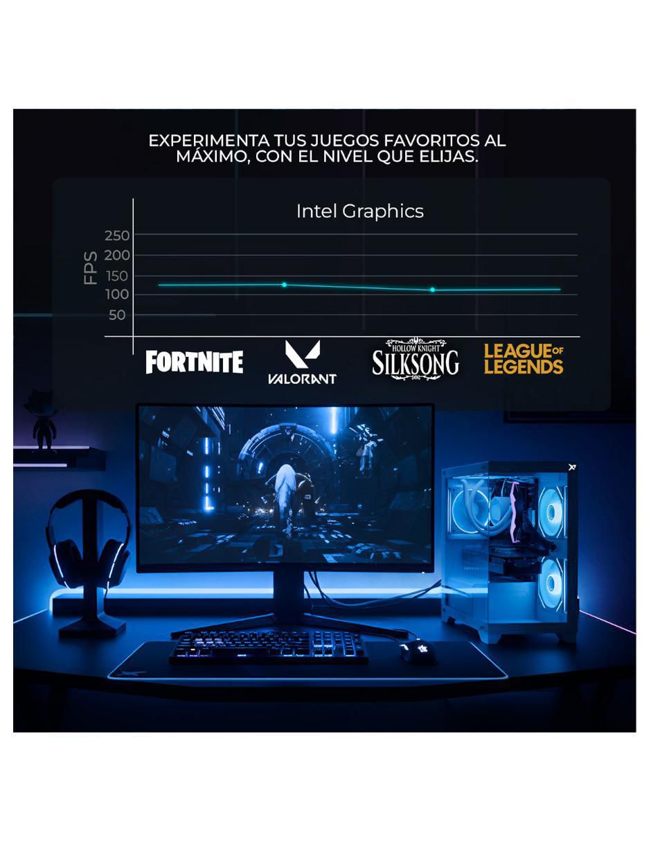 Computadora gamer XTBRI516GBHD730MTGB 23.8 pulgadas Full HD Intel Core I5 Intel UHD Graphics 730 16 GB RAM 500 GB SSD 9
