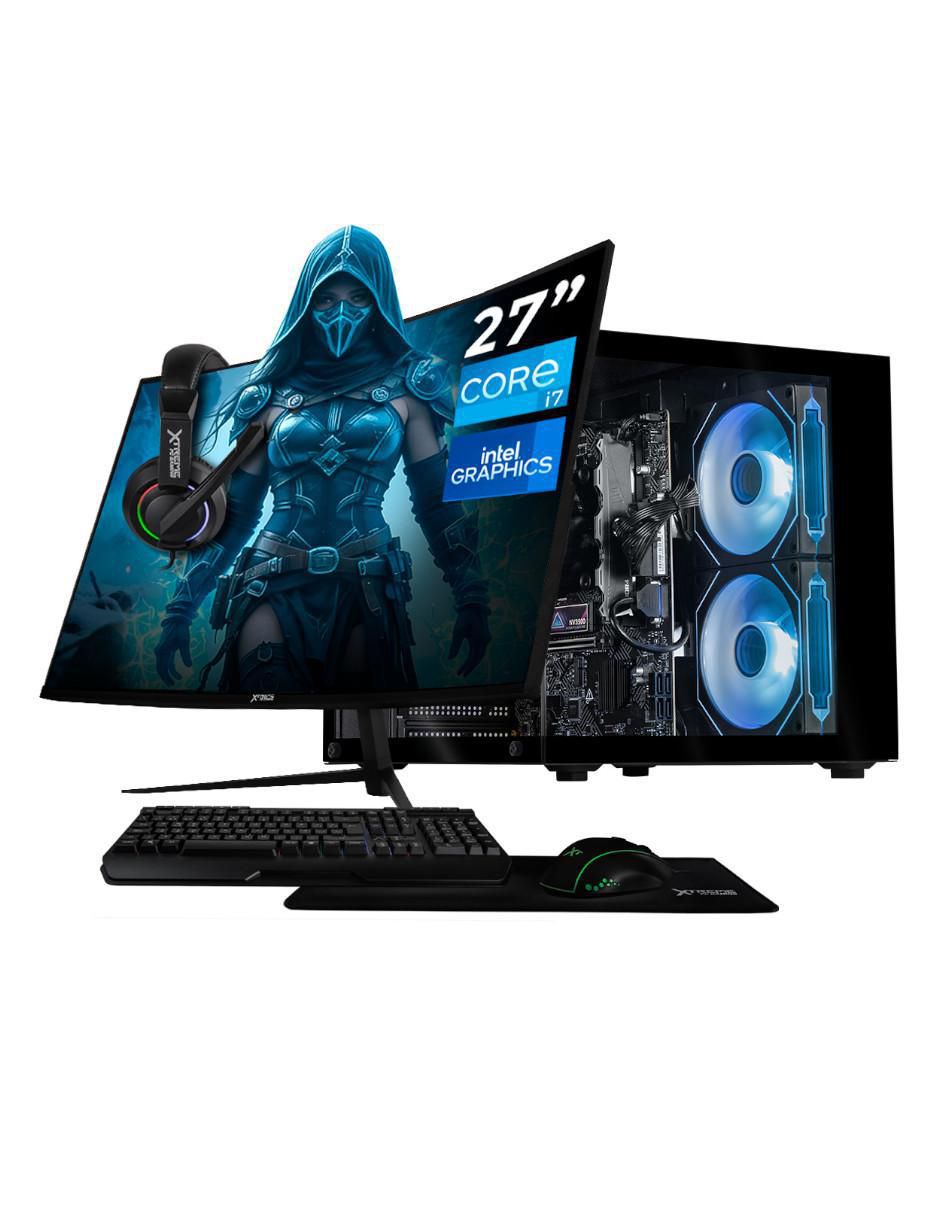 Computadora gamer XTBRI716GBHD770MTGB 27 pulgadas Full HD Intel Core i7 Intel UHD Graphics 16 GB Ram 1 TB SSD Computadora gamer XTBRI716GBHD770MTGB 27 pulgadas Full HD Intel Core i7 Intel UHD Graphics 16 GB Ram 1 TB SSD