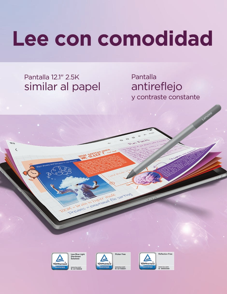 Tablet Ideatab Plus Zag70901mx 12.1 pulgadas 256 GB de almacenamiento de 8 GB RAM 7