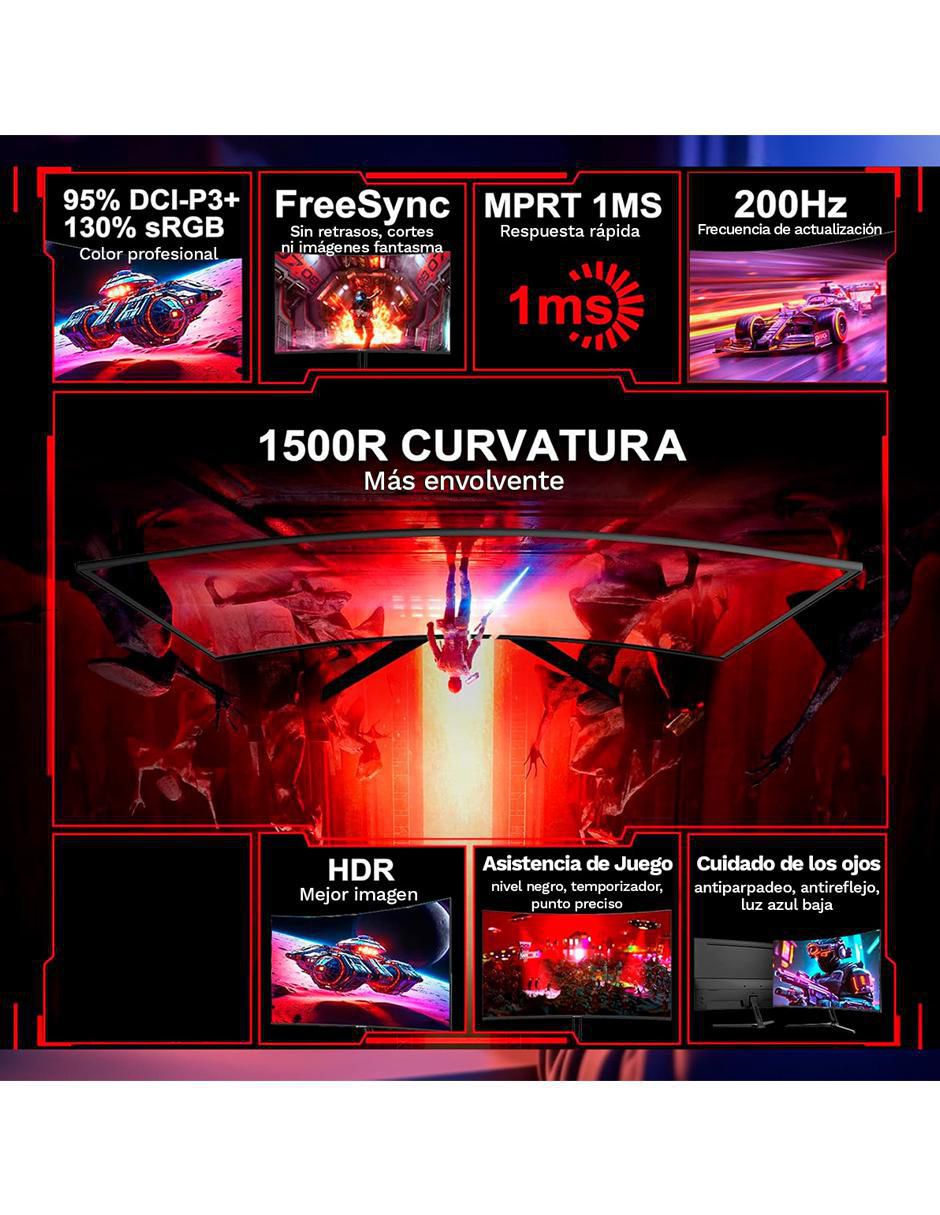 Monitor gamer Es-G27C1 Freesync Full HD 27 pulgadas 2