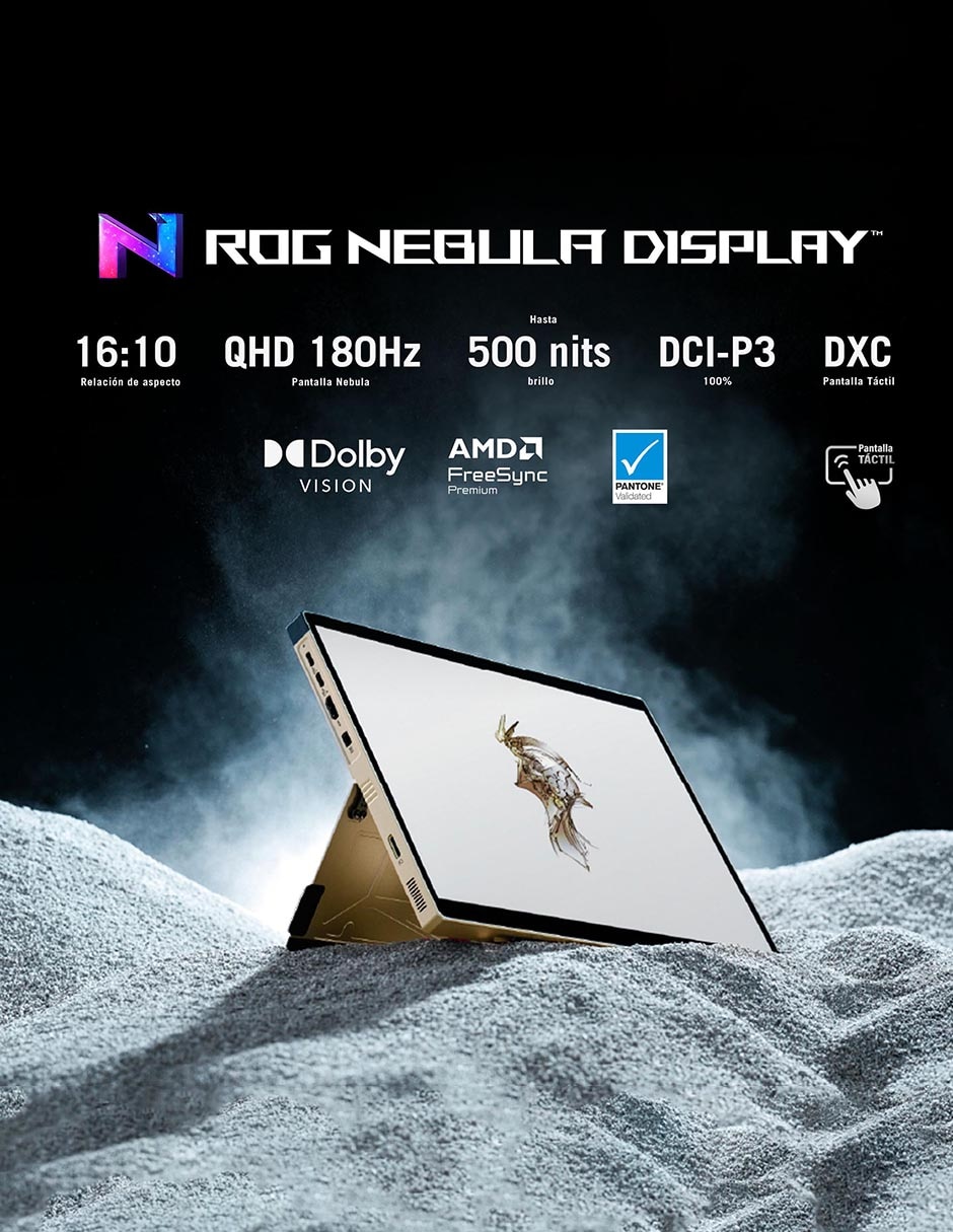 Laptop gamer touch ROG Flow Z13 Kojima Edition 13.4 pulgadas WQXGA AMD Ryzen AI Max+ 395 AMD Radeon Graphics 128 GB RAM 1 TB SSD 8