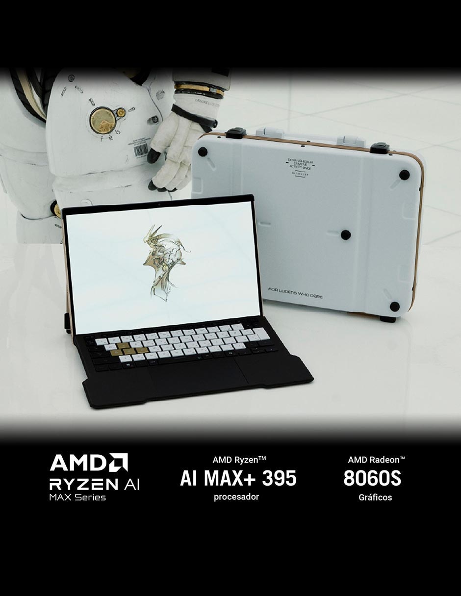 Laptop gamer touch ROG Flow Z13 Kojima Edition 13.4 pulgadas WQXGA AMD Ryzen AI Max+ 395 AMD Radeon Graphics 128 GB RAM 1 TB SSD 3