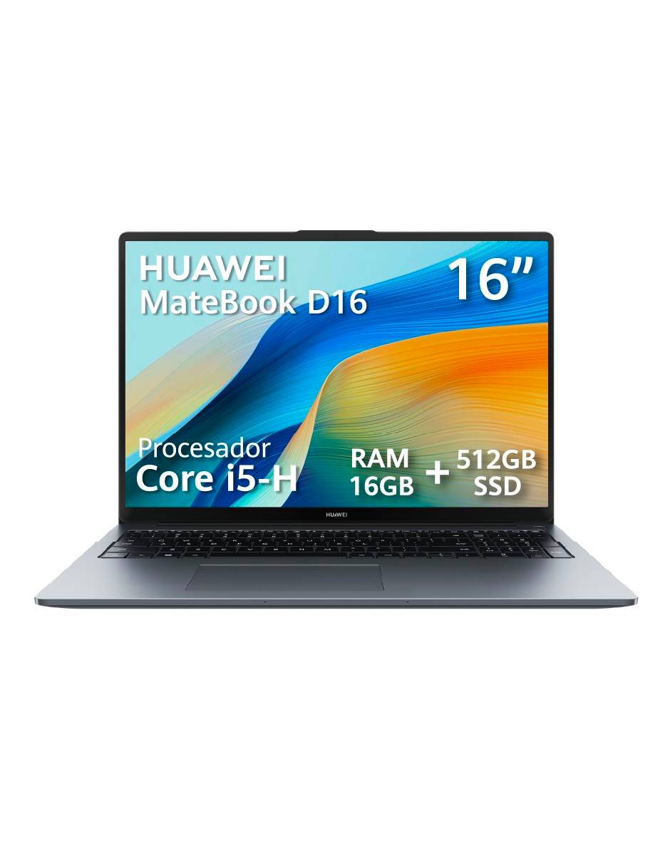 Laptop thin & light Matebook D16 16 pulgadas Full HD+ Intel Core i5 Intel UHD Graphics 16 GB RAM 512 GB SSD