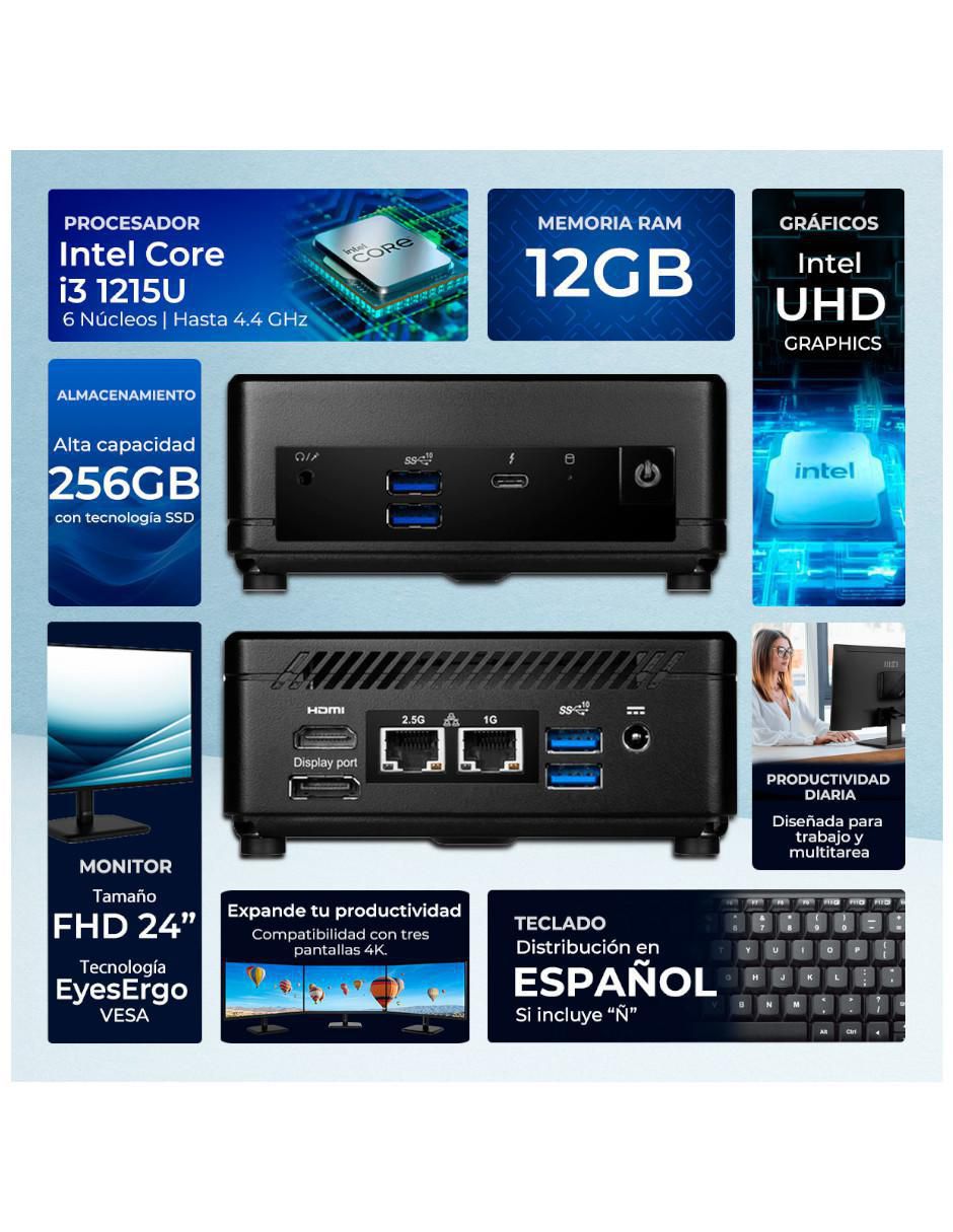Mini PC Cubi Intel Core i3 integrada RAM 256 GB SSD 2