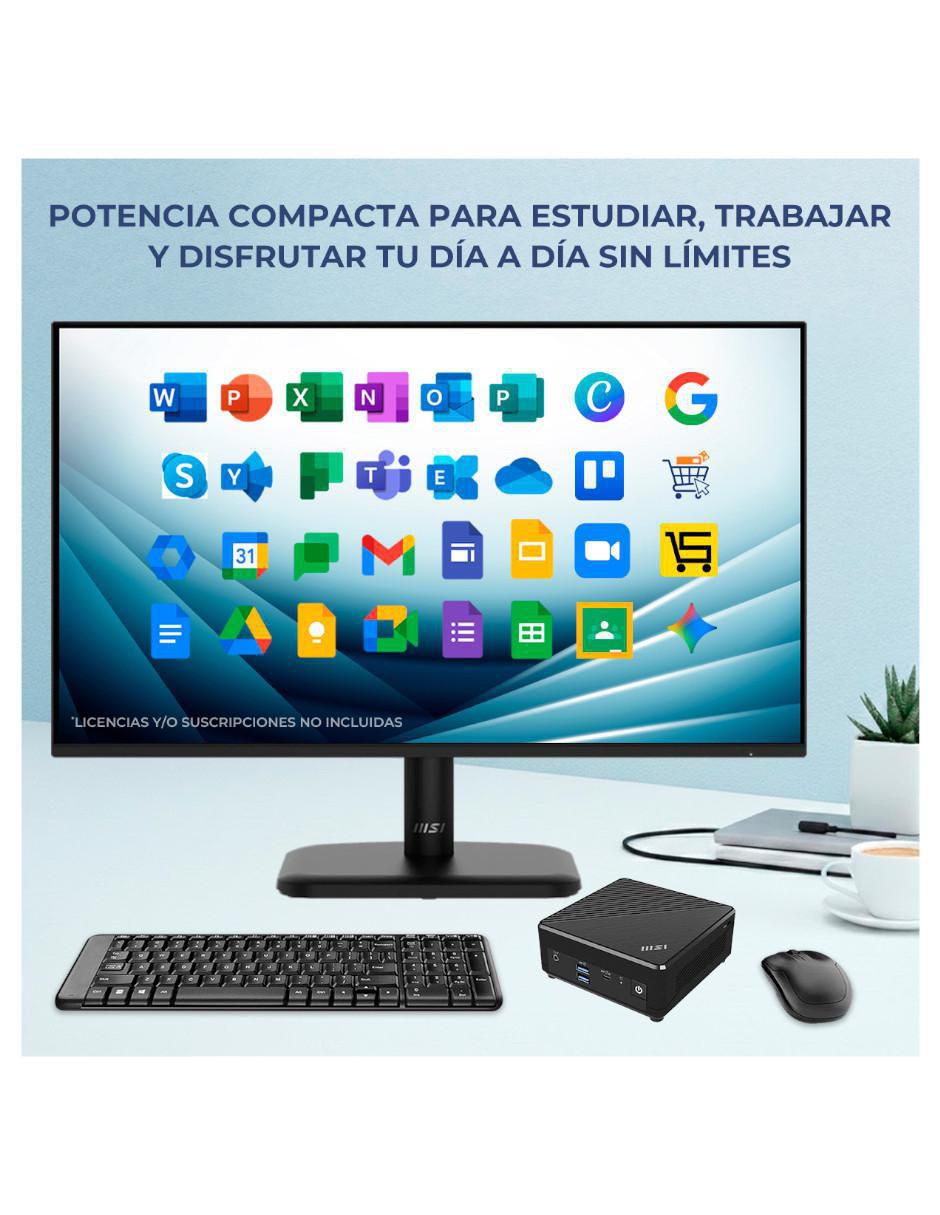 Mini PC Cubi Intel Celeron integrada 16 GB RAM 512 GB SSD 2
