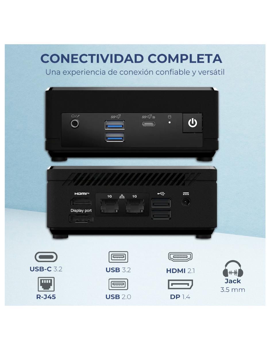 Mini PC Cubi Intel Celeron integrada 16 GB RAM 512 GB SSD 3
