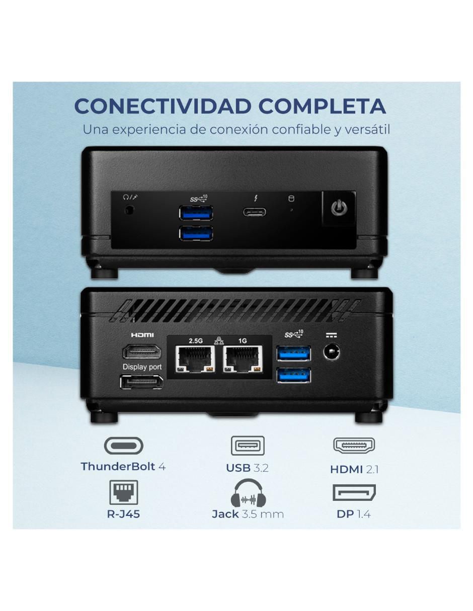 Mini PC Cubi Intel Core i3 integrada 16 GB RAM 512 GB SSD 5