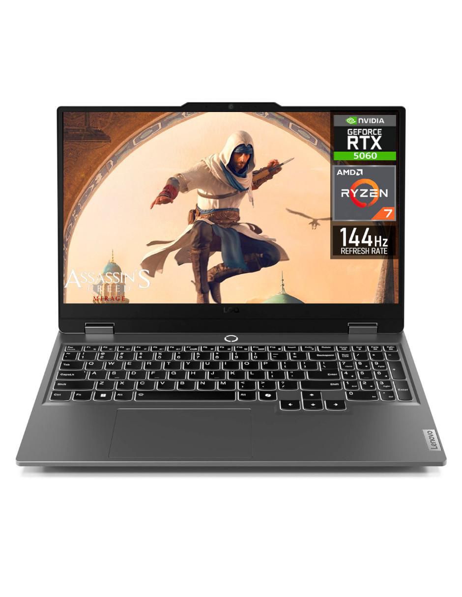 Laptop gamer 83JG007PUS 15.6 pulgadas Full HD AMD Ryzen 7 NVIDIA GeForce RTX 5060 16 GB RAM 512 GB SSD