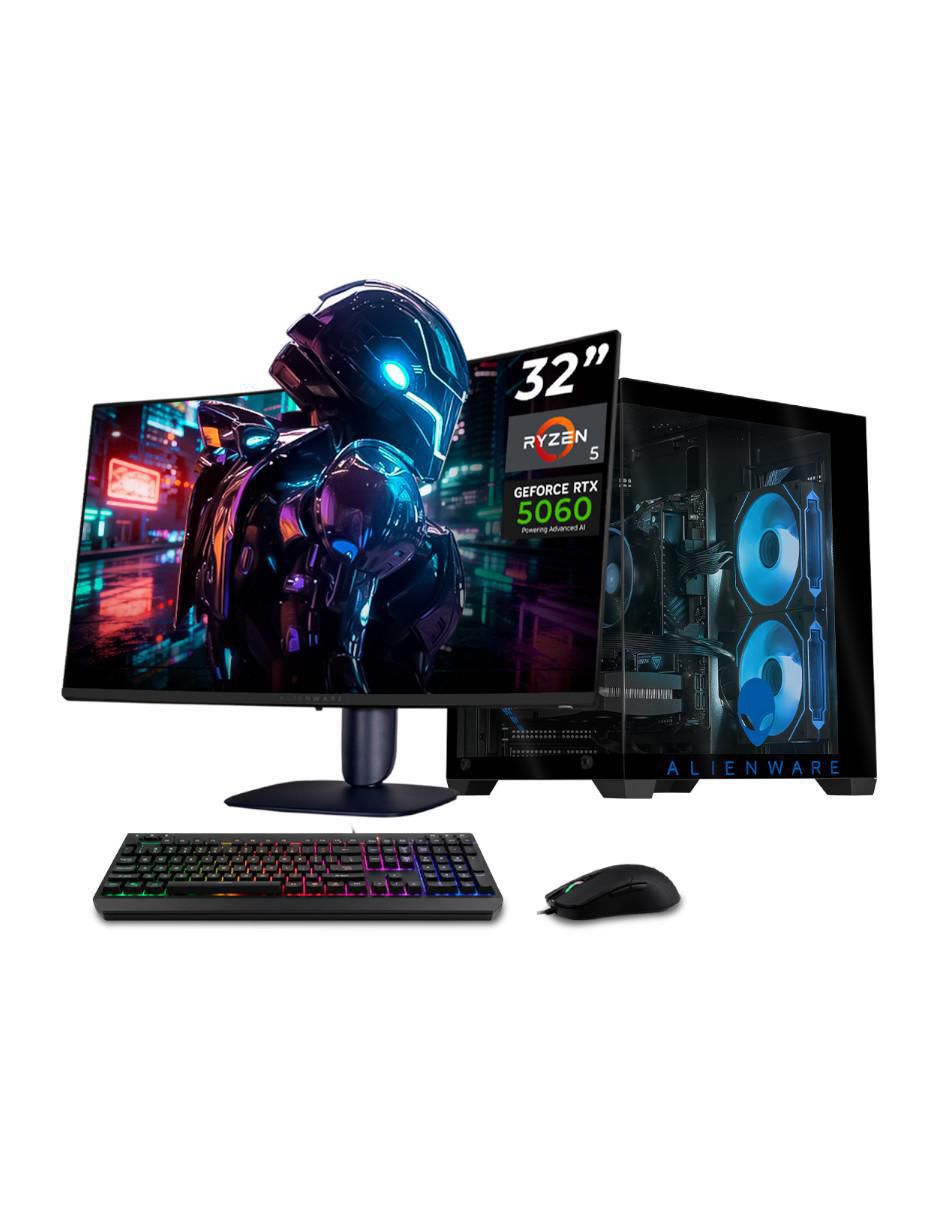 Computadora gamer XTPCR516GB5060MAE 32 pulgadas QHD AMD Ryzen 5 NVIDIA GeForce RTX 5060 16 GB RAM 1 TB SSD