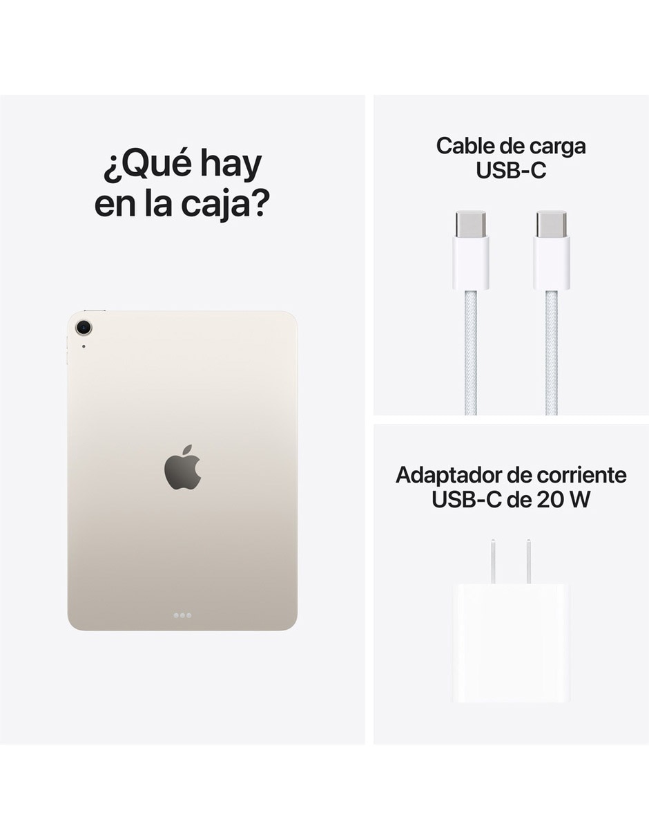 iPad Air M4 11 pulgadas 128 GB 12GB RAM Blanco Estelar 5
