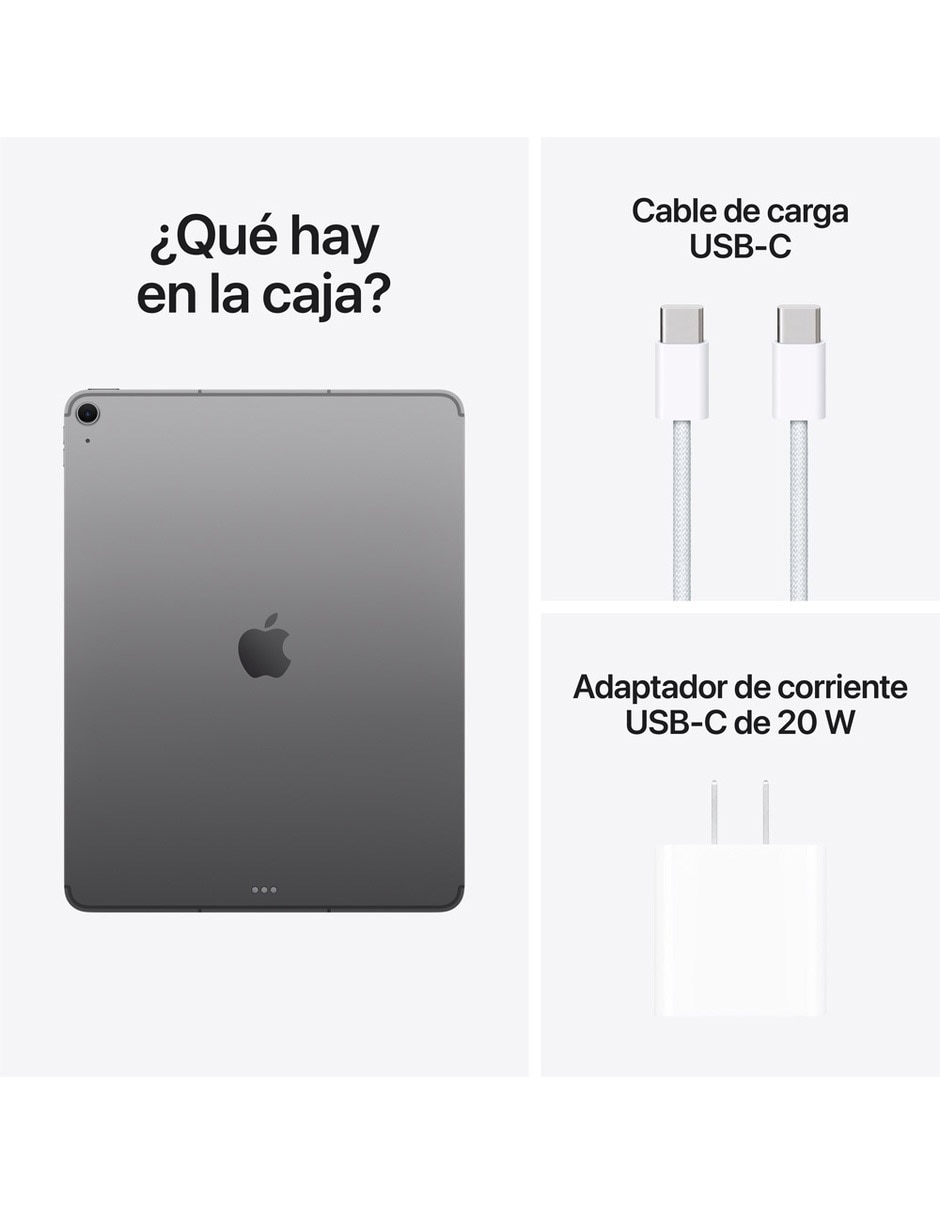 iPad Air M4 13 pulgadas Wi-Fi Cellular 256 GB 12 GB RAM Gris Espacial 5