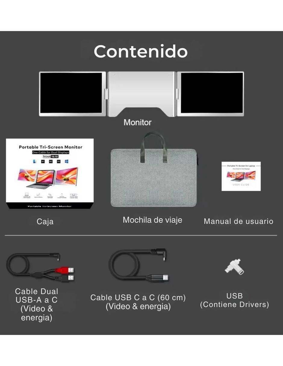 Monitor portátil IPS Full HD 14 pulgadas S688 6