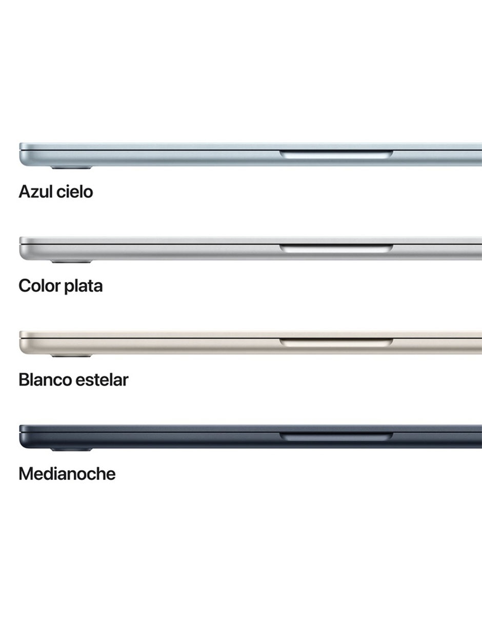 MacBook Air 13 pulgadas Chip M5 16 GB RAM 512 GB SSD Color Plata 3