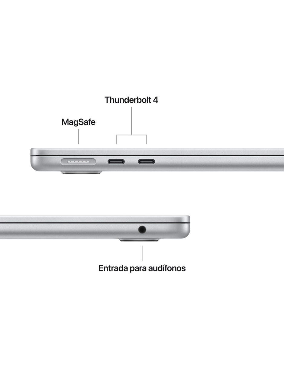 MacBook Air 13 pulgadas Chip M5 16 GB RAM 512 GB SSD Color Plata 6