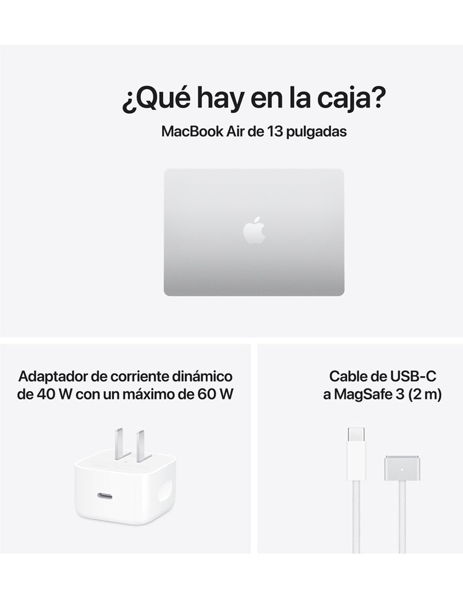 MacBook Air 13 pulgadas Chip M5 16 GB RAM 512 GB SSD Color Plata 9