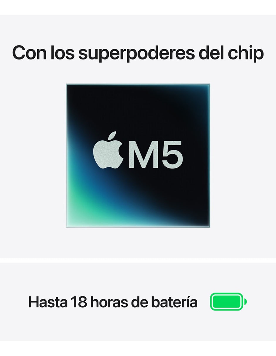 MacBook Air 13 pulgadas Chip M5 16 BG RAM 512 GB SSD Medianoche 4