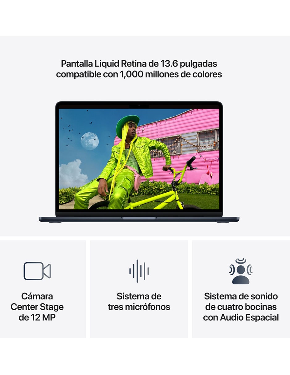MacBook Air 13 pulgadas Chip M5 16 BG RAM 512 GB SSD Medianoche 5