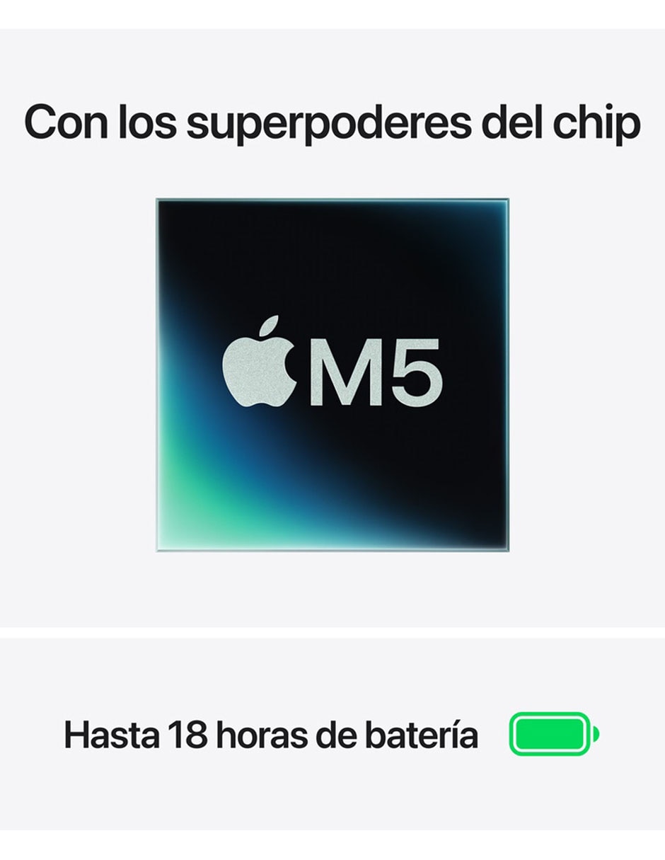 MacBook Air 13 pulgadas Chip M5 16 GB RAM 512 GB SSD Azul Cielo 4