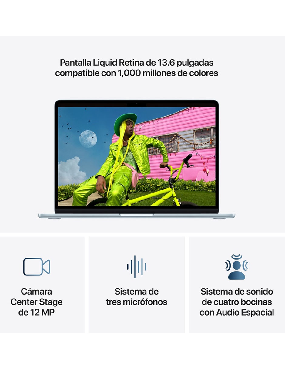 MacBook Air 13 pulgadas Chip M5 16 GB RAM  1 TB SSD Azul Cielo 5