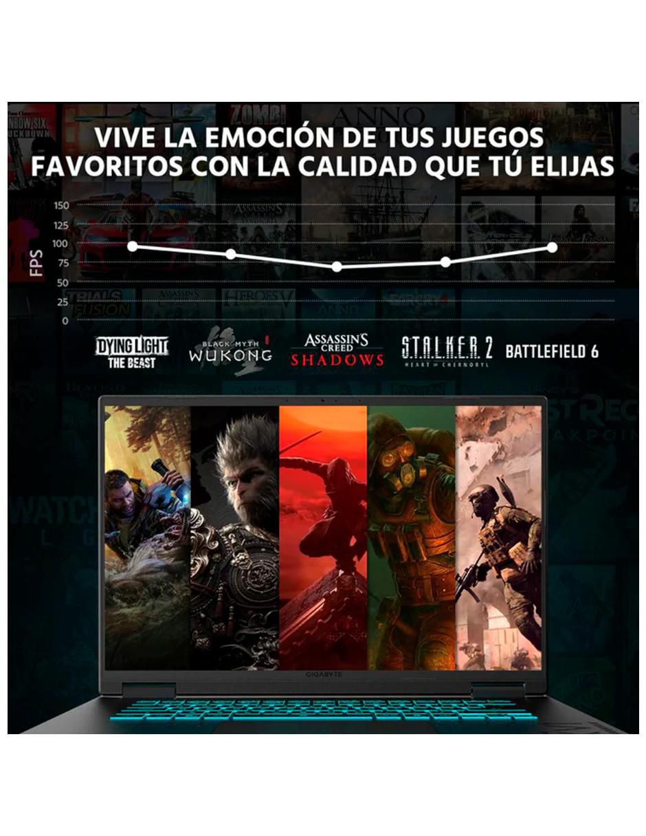 Laptop gamer GA16E-5050Ci732512M 16 pulgadas WUXGA Intel Core i7 NVIDIA GeForce RTX 5050 32 GB RAM 512 GB SSD 5