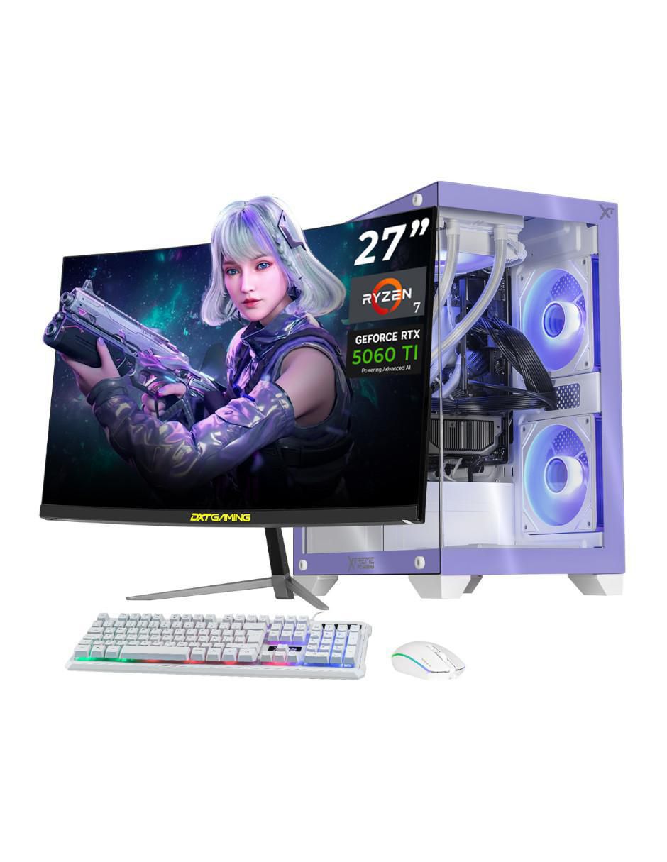 Computadora gamer XTPCR732GB5060TIMCHL 27 pulgadas Full HD AMD Ryzen 7 NVIDIA GeForce RTX 5060 Ti 32 GB RAM 1 TB SSD Computadora gamer XTPCR732GB5060TIMCHL 27 pulgadas Full HD AMD Ryzen 7 NVIDIA GeForce RTX 5060 Ti 32 GB RAM 1 TB SSD