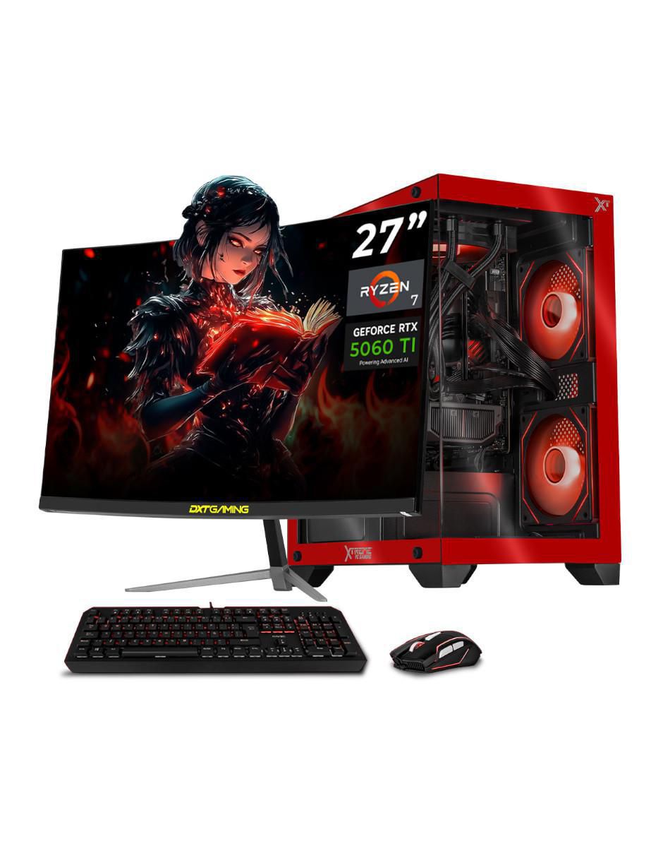 Computadora Gamer Xtpcr732gb5060timchr 27 Pulgadas FULL HD AMD Ryzen 7 Nvidia Geforce Rtx 5060 Ti 32 GB RAM 1 TB SSD